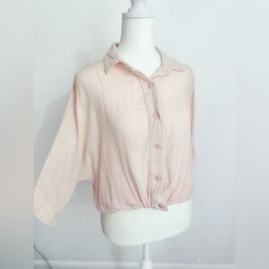 Baby Pink Button Up